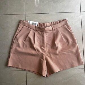 Women's High Waist Shorts in Soft Pink